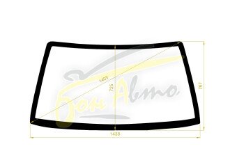 Стекло лобовое NISSAN SUNNY 1985-1990 (#B12) 
Бренд: BSG с зеленой полосой