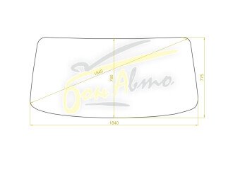 Стекло лобовое TOYOTA HIACE truck 2000- (BU96) 1839*770*1845 широкая кабина 
Бренд: BENSON с серой полосой