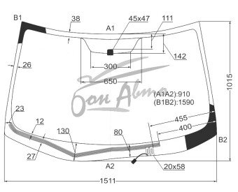 Стекло лобовое MITSUBISHI OUTLANDER 2006-2012 (CW-RHD) обогрев щеток 
Бренд: BSG