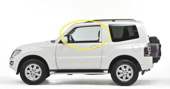 Стекло боковое MITSUBISHI PAJERO 2006- (V80-3d) FD/LH 
Бренд: BSG