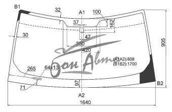 Стекло лобовое LAND ROVER DISCOVERY 2004-2009 (L319) 
Бренд: BENSON