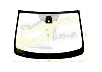 Стекло лобовое NISSAN DUALIS 2006-2014 (J10) место под датчик дождя 
Бренд: BENSON с синей полосой