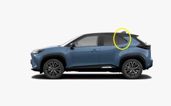 Стекло боковое TOYOTA YARIS CROSS 2020- MXPB10 RQ/LH 
Бренд: BENSON Тонированное