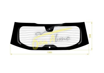 Стекло заднее с обогревом NISSAN ROGUE 2021- (T33) место под 1 камеру молдинг, 
Бренд: BENSON Тонированное