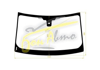 Стекло лобовое LAND ROVER RANGE ROVER EVOQUE 2011-2018 (L538-2015) место под датчик дождя (второй вид) 
Бренд: КМК с синей полосой