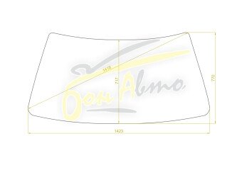 Стекло лобовое TOYOTA CORONA 1983-1987 (AT150) 
Бренд: BENSON с зеленой полосой