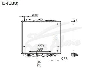 Радиатор OPEL MONTEREY 1991- (UBS) (6VD1,6VE1,4JG2,4JX1) 
Бренд: TONGSHI AL36AT