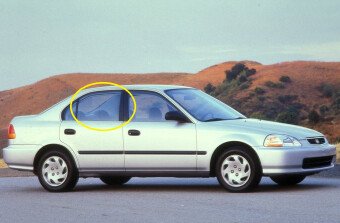 Стекло боковое HONDA CIVIC 1995-2000 EK5-4d/5d RD/RH 
Бренд: BSG