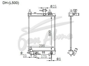 Радиатор DAIHATSU MIRA 2006-2018 (L275S) (KF) 
Бренд: TONGSHI PL16AT
