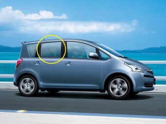 Стекло боковое TOYOTA RACTIS 2005-2010 (#CP10#) RD/RH 
Бренд: BSG