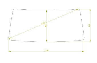 Стекло лобовое HINO RANGER 1989-2002 (Y633-wide) 2130*872*2150 
Бренд: BSG с зеленой полосой