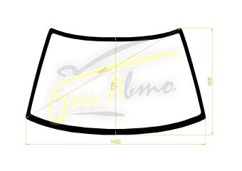 Стекло лобовое MAZDA 323 1989- (BG-3d h/k) 
Бренд: BSG с зеленой полосой