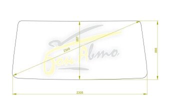 Стекло лобовое ISUZU FORWARD 1994- (CYH50-2305*866*2348) 
Бренд: BENSON с синей полосой