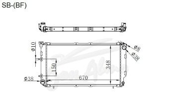 Радиатор ISUZU ASKA 1990-1994 (BCK,BCL,BCM) (EJ18-20,EJ20-T) 
Бренд: TONGSHI PL16AT