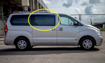 Стекло боковое HYUNDAI STAREX 2007- (TQ) RD/RH/X фурнитура, 
Бренд: BENSON