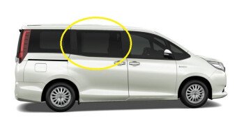 Стекло боковое TOYOTA NOAH 2014-2022 ZR80 RD/RH/X фурнитура, 
Бренд: BENSON Тонированное