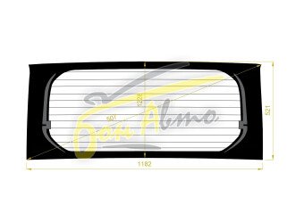 Стекло заднее с обогревом TOYOTA PIXIS SPACE 2011- (L575) 
Бренд: FYG