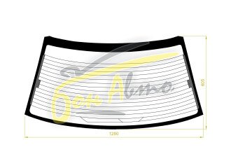 Стекло заднее с обогревом SUBARU IMPREZA 1992-2000 (GC-4d sed) 1 отверстие 
Бренд: SUBARU