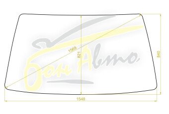 Стекло лобовое NISSAN URVAN 1986-2001 (E24) 
Бренд: BENSON с синей полосой