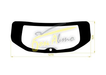 Стекло заднее с обогревом LEXUS UX 2018- (AA10) 1 отверстие молдинг, 
Бренд: BENSON Тонированное