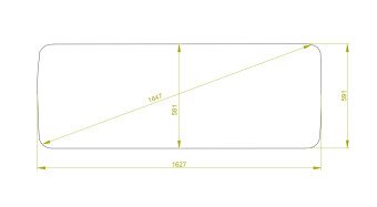 Стекло лобовое KENWORTH C500 2006- (1627*591*) 
Бренд: BENSON