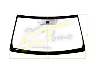 Стекло лобовое TOYOTA LAND CRUISER PRADO 2009-2023 (GRJ150) 
Бренд: BSG с зеленой полосой