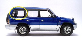 Стекло боковое MITSUBISHI PAJERO 1991-1999 (V46-5d) SW/RH/X 
Бренд: BSG Тонированное