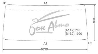 Стекло лобовое FAW CA1083 2005- (FK40-std-1838*804*1920) 
Бренд: BSG