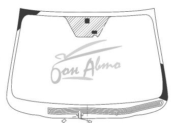 Стекло лобовое SsangYong NEW ACTYON 2011- () обогрев щеток, место под камеру,место под датчик дождя, 
Бренд: BENSON