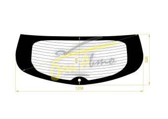 Стекло заднее с обогревом NISSAN PULSAR 2012- (C12-5d h/b) 
Бренд: ZDG