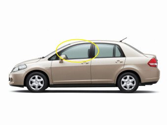 Стекло боковое NISSAN TIIDA LATIO 2004-2012 SC11-4d/5d FD/LH 
Бренд: BSG