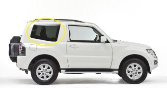 Стекло боковое MITSUBISHI PAJERO 2006- (V80-3d) SW/RH/H/X антенна, 
Бренд: BENSON
