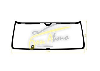 Стекло лобовое SCANIA 6-SERIES 2016- (R/G/S) место под датчик дождя 
Бренд: BENSON с синей полосой