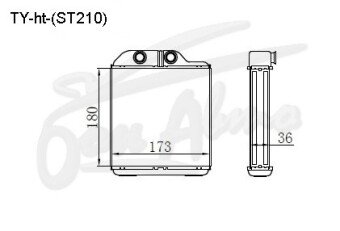 Радиатор отопителя TOYOTA AVENSIS 1997-2003 (ST220) 
Бренд: TONGSHI AL36