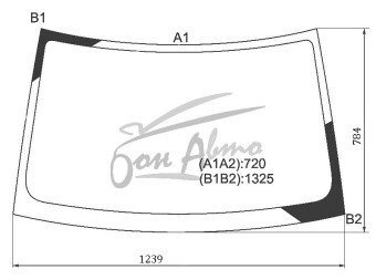 Стекло лобовое SUZUKI ALTO 2004-2009 (HA24S) 
Бренд: BENSON