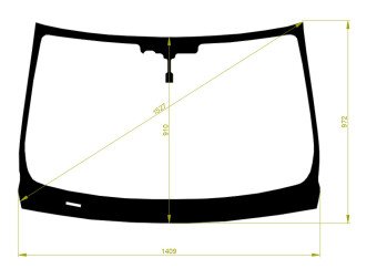 Стекло лобовое INFINITI QX50 2013- (J50-RHD) место под 1 камеру 
Бренд: BSG с серой полосой