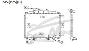 Радиатор MITSUBISHI DELICA 1986-1999 (P25W) (4G64,4D56) 
Бренд: TONGSHI AL32AT
