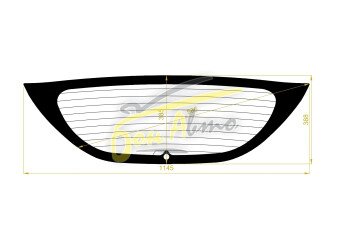 Стекло заднее с обогревом HYUNDAI VELOSTER 2012-2016 (FS) низ 1 отверстие 
Бренд: BSG