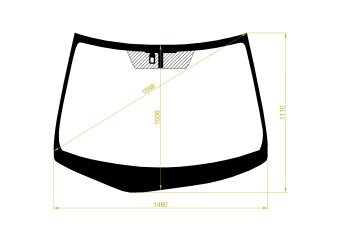 Стекло лобовое LEXUS RX 2008-2015 (AGL10-RHD) место под датчик дождя молдинг, 
Бренд: BENSON