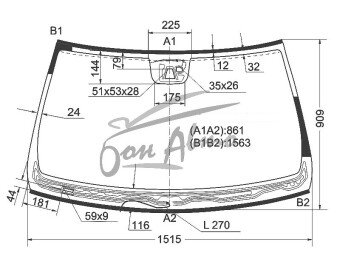 Стекло лобовое MERCEDES E-CLASS 2009-2016 (W212-LHD) обогрев щеток, место под 1 камеру, место под датчик дождя, антенна, 
Бренд: BENSON
