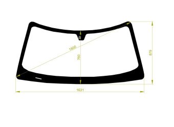 Стекло лобовое CHRYSLER 300C 2004-2010 (LHD-5d wag) место под датчик дождя 
Бренд: BENSON с синей полосой