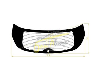 Стекло заднее с обогревом BUICK ENCORE 2013-2018 () 1 отверстие 
Бренд: ZDG Тонированное