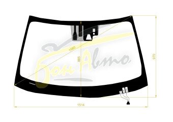 Стекло лобовое LEXUS ES 2012-2018 (GSV60-LHD) обогрев щеток, место под 1 камеру, место под датчик дождя, место под датчик влажности, 
Бренд: BENSON