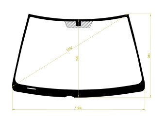 Стекло лобовое LEXUS RX 1997-2003 (XU10-LHD) 
Бренд: BSG с зеленой полосой