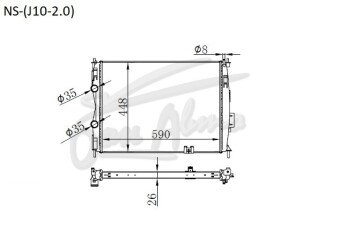 Радиатор NISSAN DUALIS 2006-2014 (J10) (MR20) 
Бренд: TONGSHI PL26MT