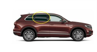 Стекло боковое VOLKSWAGEN TOUAREG 2018- CR7 LRD/RH фурнитура, 
Бренд: BENSON Тонированное