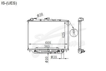 Радиатор HONDA PASSPORT 1998-2004 (UES) (6VD1) 
Бренд: TONGSHI PL32AT