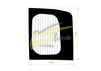 Стекло заднее с обогревом HONDA STEPWGN 2015-2022 (RP1-R) 
Бренд: BENSON Тонированное