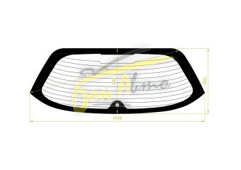 Стекло заднее с обогревом HONDA CIVIC 2000-2005 (EU1-5d h/b) 1 отверстие 
Бренд: BENSON