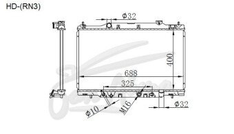 Радиатор HONDA STREAM 2000-2006 (RN3-5) (K20A)
Бренд: TONGSHI PL26AT